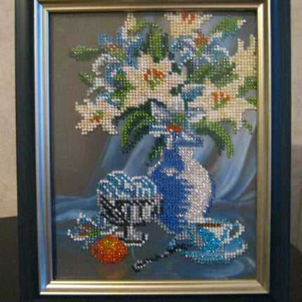 Canvas for bead embroidery "Sweet Morning" 5.9"x7.9" / 15.0x20.0 cm