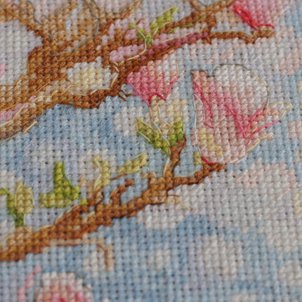 DIY Cross Stitch Kit "Morning in Paris" 6.7"x9.8"
