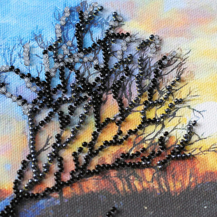 DIY Bead Embroidery Kit "Dawn of the evening"