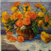 Canvas for bead embroidery "Golden Wonder" 11.8"x11.8" / 30.0x30.0 cm