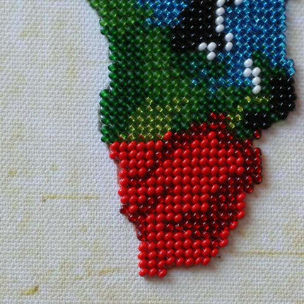 DIY Bead Embroidery Kit "World map - 2" 7.1"x13.4" / 18.0x34.0 cm