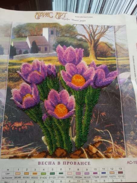 Canvas for bead embroidery 