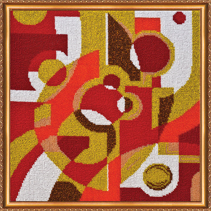 DIY Bead Embroidery Kit "Sunny day" 12.6"x12.6" / 32.0x32.0 cm