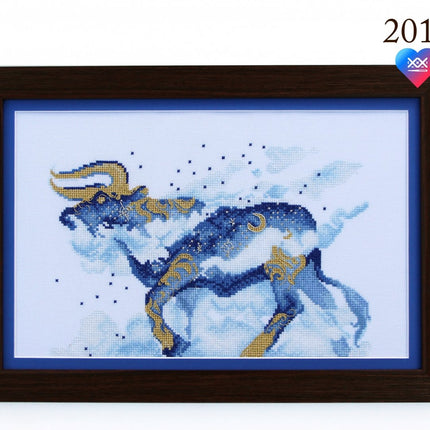 DIY Cross Stitch Kit "Bull" 10.4x7.1 in / 26.5x18.0 cm