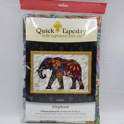 Needlepoint Kit "Elephant" 19.7"x31.5"