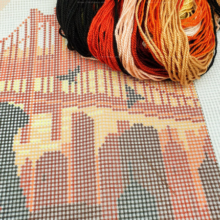 DIY Needlepoint Kit "San Francisco" 14.2"x18.5"