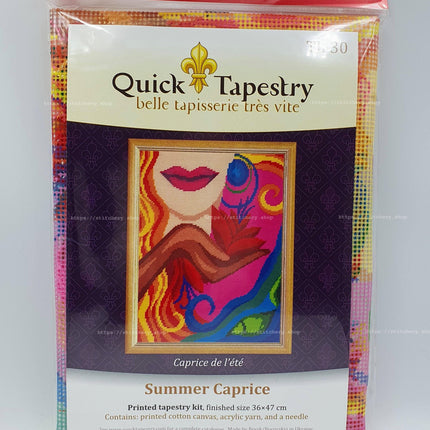 DIY Needlepoint Kit "Summer Caprice" 14.2"x18.5"