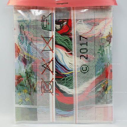 DIY Needlepoint Kit "Poppies" 10.6"x14.2"