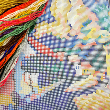 DIY Needlepoint Kit "Murnau, Dorfstrasse" 14.2"x18.5"