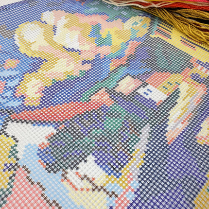DIY Needlepoint Kit "Murnau, Dorfstrasse" 14.2"x18.5"