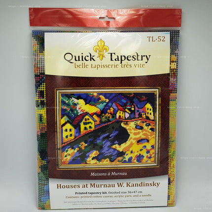 DIY Needlepoint Kit "Houses at Murnau" 14.2"x18.5"