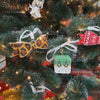 3D Christmas tree toy "Bow", DIY Embroidery kit, Christmas decor, Christmas gifts