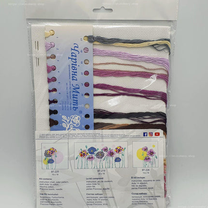Counted Cross Stitch Kit "On thin stems"