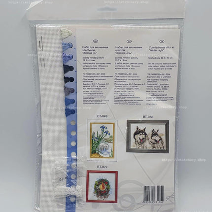 Counted Cross Stitch Kit "Winter night"