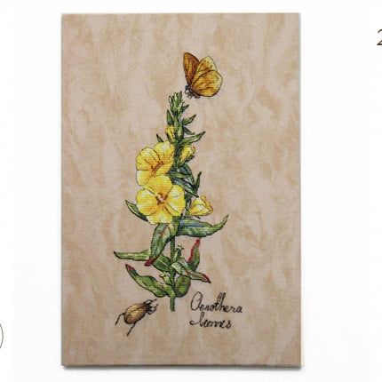 DIY Cross Stitch Kit "Oenothera" 5.9x11.8 in / 15.0x30.0 cm