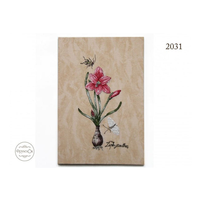 DIY Cross Stitch Kit "Zephyranthes" 5.9x11.0 in / 15.0x28.0 cm