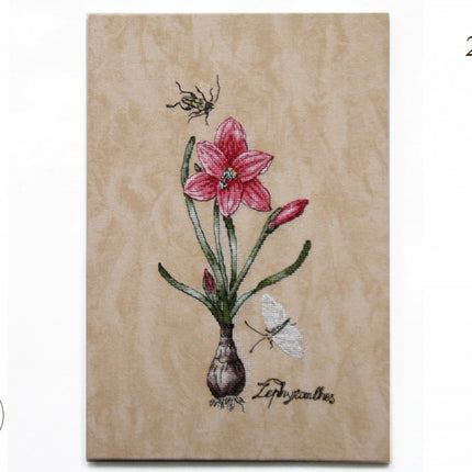 DIY Cross Stitch Kit "Zephyranthes" 5.9x11.0 in / 15.0x28.0 cm