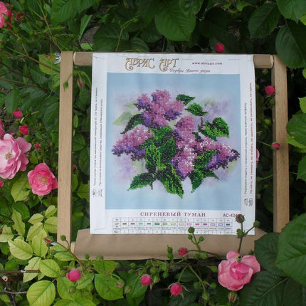 Canvas for bead embroidery "Purple haze" 7.9"x7.9" / 20.0x20.0 cm