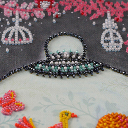 DIY Bead Embroidery Kit "Forever summer" 9.8"x12.6" / 25.0x32.0 cm