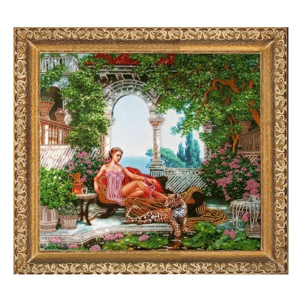 DIY Bead Embroidery Kit "Bliss" 15.0"x16.5" / 38.0x42.0 cm