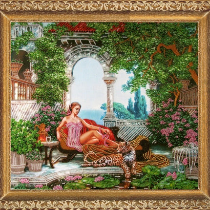 DIY Bead Embroidery Kit "Bliss" 15.0"x16.5" / 38.0x42.0 cm