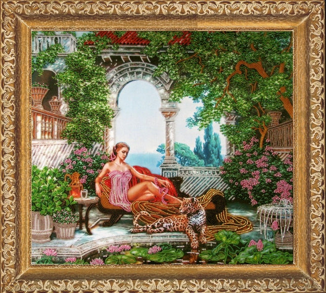 DIY Bead Embroidery Kit "Bliss" 15.0"x16.5" / 38.0x42.0 cm