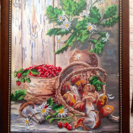 DIY Bead Embroidery Kit "Fantasy forest" 12.6"x17.7" / 32.0x45.0 cm