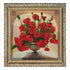 DIY Bead Embroidery Kit "Bouquet of Poppies" 10.6"x10.6" / 27.0x27.0 cm