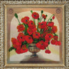 DIY Bead Embroidery Kit "Bouquet of Poppies" 10.6"x10.6" / 27.0x27.0 cm