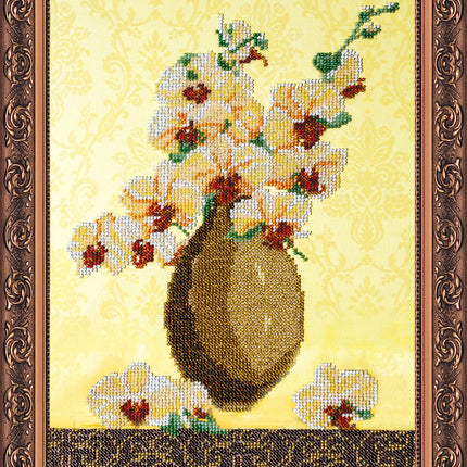 DIY Bead Embroidery Kit "Sunny etude – 1" 9.4"x12.6" / 24.0x32.0 cm