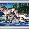 DIY Bead Embroidery Kit "Wolves 2" 12.2"x20.9" / 31.0x53.0 cm