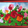 DIY Bead Embroidery Kit "Pansies 2" 9.8"x13.0" / 25.0x33.0 cm