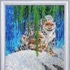 DIY Bead Embroidery Kit "Snow Panthers" 17.7"x14.6" / 45.0x37.0 cm