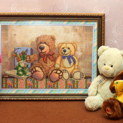 DIY Bead Embroidery Kit "Toys – 2" 16.5"x11.8" / 42.0x30.0 cm