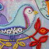 DIY Bead Embroidery Kit "Spring for birds"  5.9"x5.9" / 15.0x15.0 cm