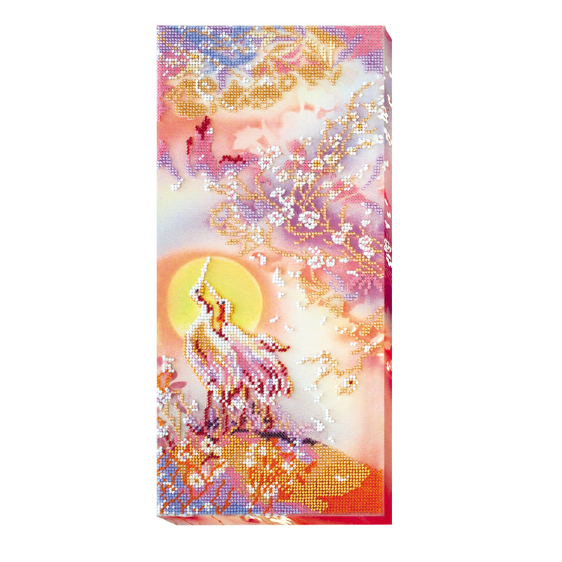 DIY Bead Embroidery Kit "Sunrise song - 1" 6.7"x14.2" / 17.0x36.0 cm