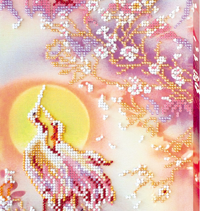 DIY Bead Embroidery Kit "Sunrise song - 1" 6.7"x14.2" / 17.0x36.0 cm