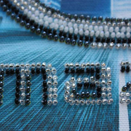 DIY Bead Embroidery Kit "MAZDA"  5.9"x5.9" / 15.0x15.0 cm