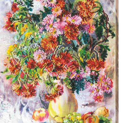 DIY Bead Embroidery Kit "Marguerites" 12.2"x15.0" / 31.0x38.0 cm