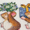 DIY Cross Stitch Kit "We are in a hurry to greet" 11.8"x7.9"
