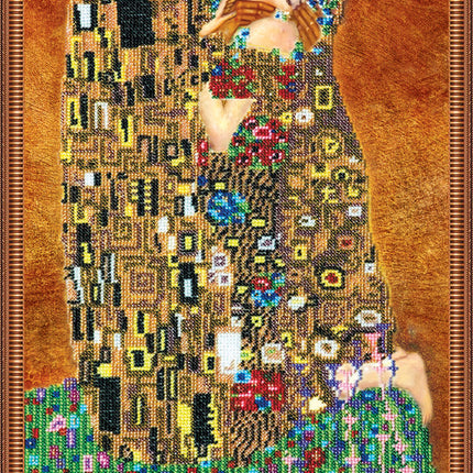 DIY Bead Embroidery Kit "The kiss" 11.8"x18.1" / 30.0x46.0 cm