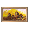 DIY Bead Embroidery Kit "Lions" 11.4"x22.4" / 29.0x57.0 cm