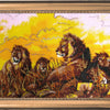 DIY Bead Embroidery Kit "Lions" 11.4"x22.4" / 29.0x57.0 cm