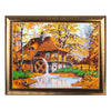 Bead DIY Embroidery Kit "House in the Wood" 14.2"x18.5"/ 36.0x47.0 cm