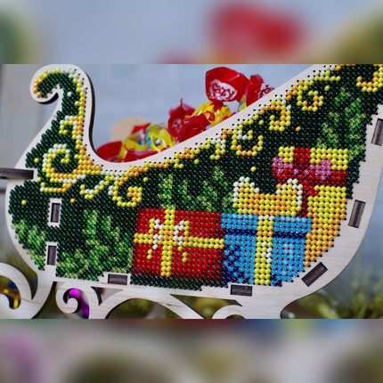DIY Christmas sleigh kit "Christmas reindeer on sleigh"