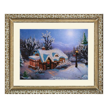 Bead DIY Embroidery Kit "Winter Fairy Tale" 9.8"x13.0"/ 25.0x33.0 cm