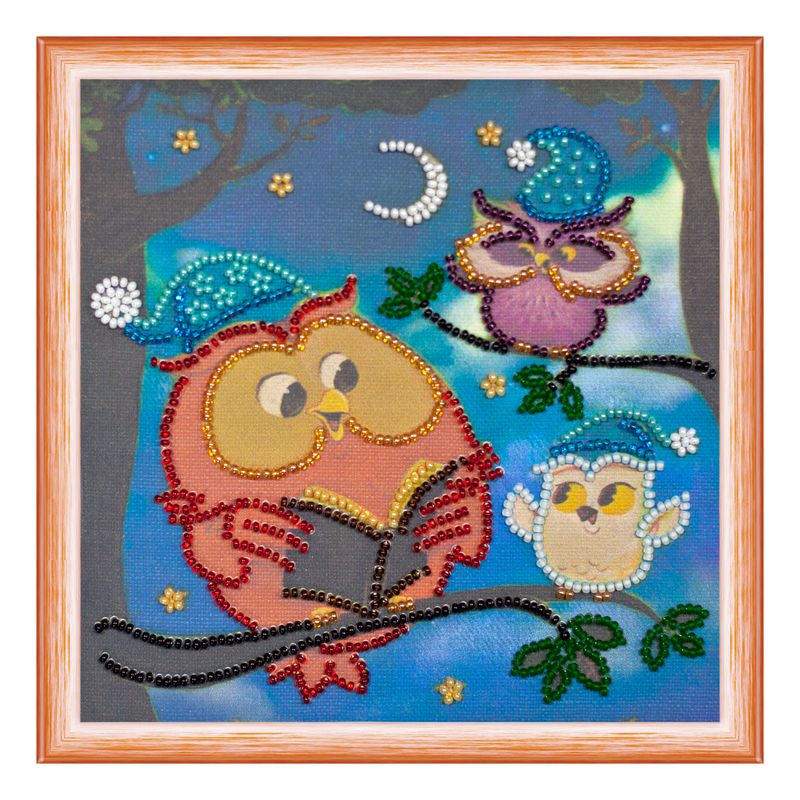 DIY Bead Embroidery Kit "Little whyer"  5.9"x5.9" / 15.0x15.0 cm