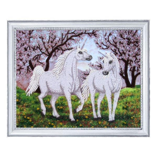 DIY Bead Embroidery Kit "In the Eden" 10.6"x13.4" / 27.0x34.0 cm