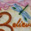 DIY Bead Embroidery Kit "Believe"  5.9"x5.9" / 15.0x15.0 cm