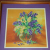 Canvas for bead embroidery "Lilac" 7.9"x7.9" / 20.0x20.0 cm